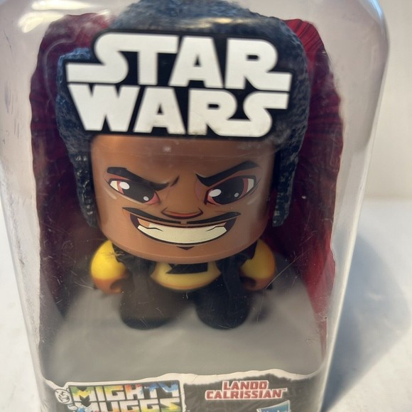 Hasbro Mighty Muggs Star Wars LANDO CALRISSIAN Mad Face Figure #11 Disney NEW - Picture 7 of 13